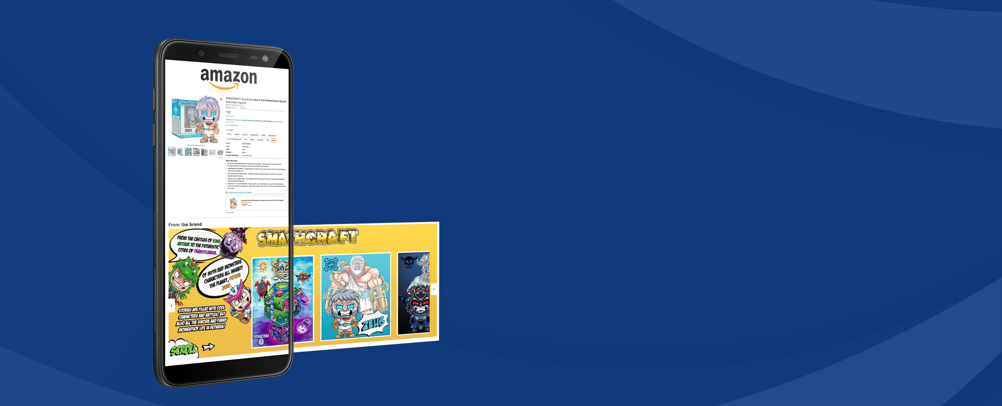 Sincerely Services created SMASHCRAFT Amazon Brand Story on Mobile 