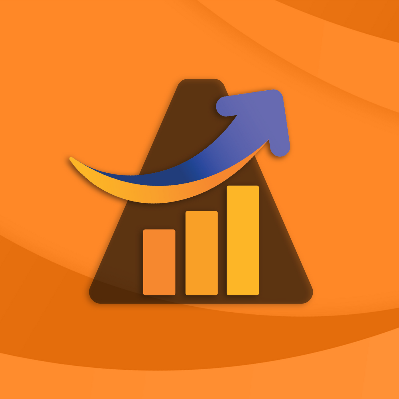 Sincerely Services is results driven, chart and arrow icon