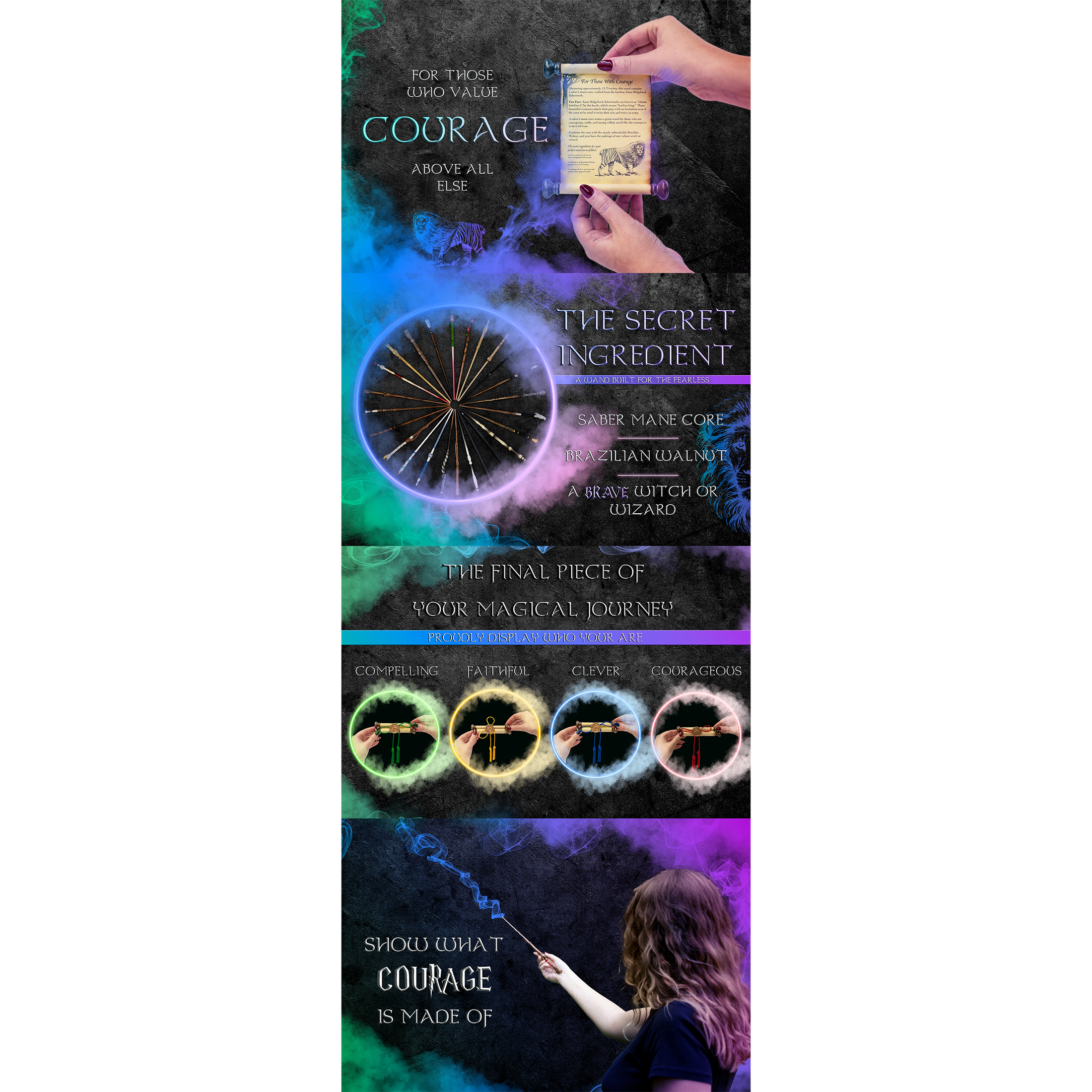 Sincerely Services designed The Magical Cottage Garden A+ Content for Wand Scrolls