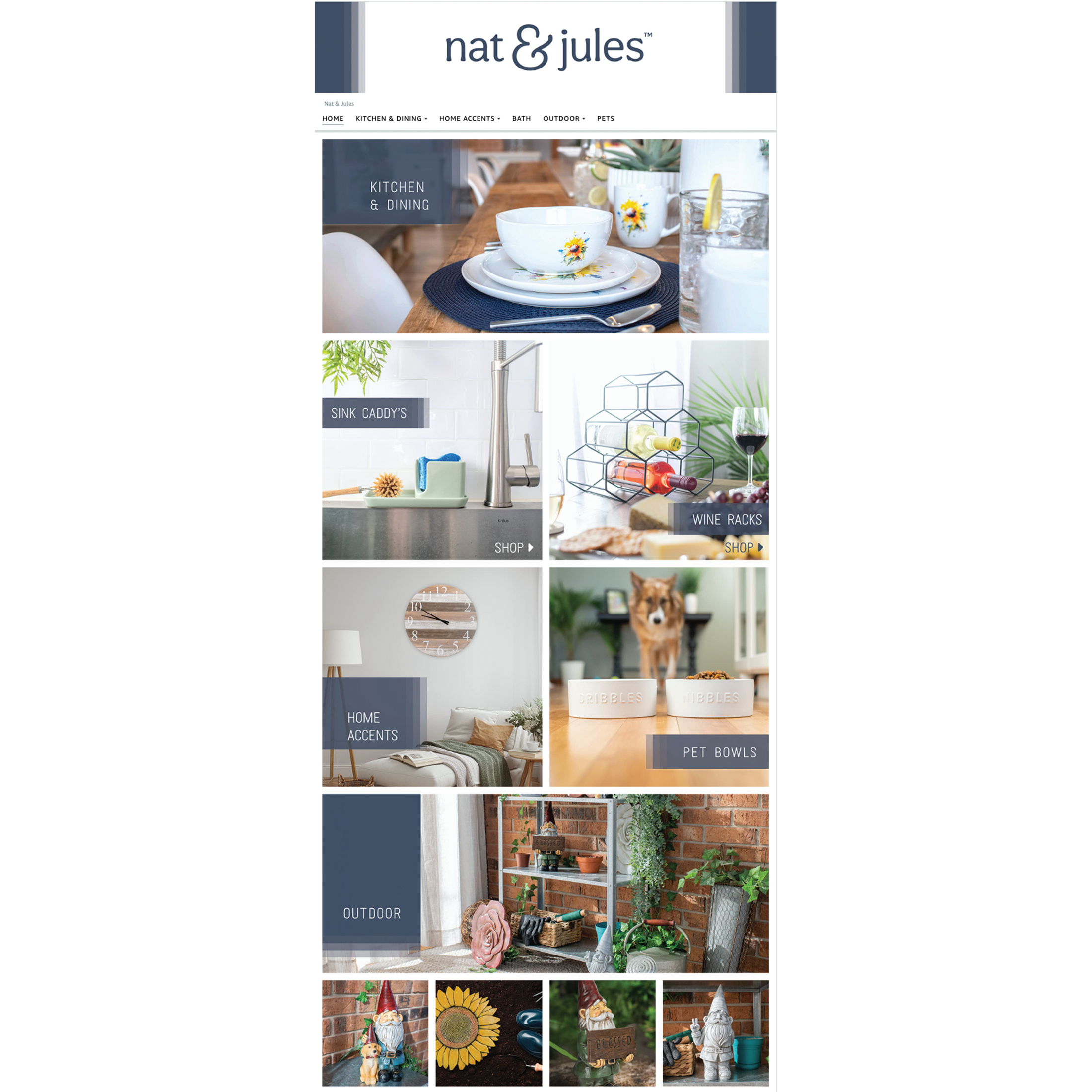 Sincerely Services created the Nat & Jules Amazon Storefront