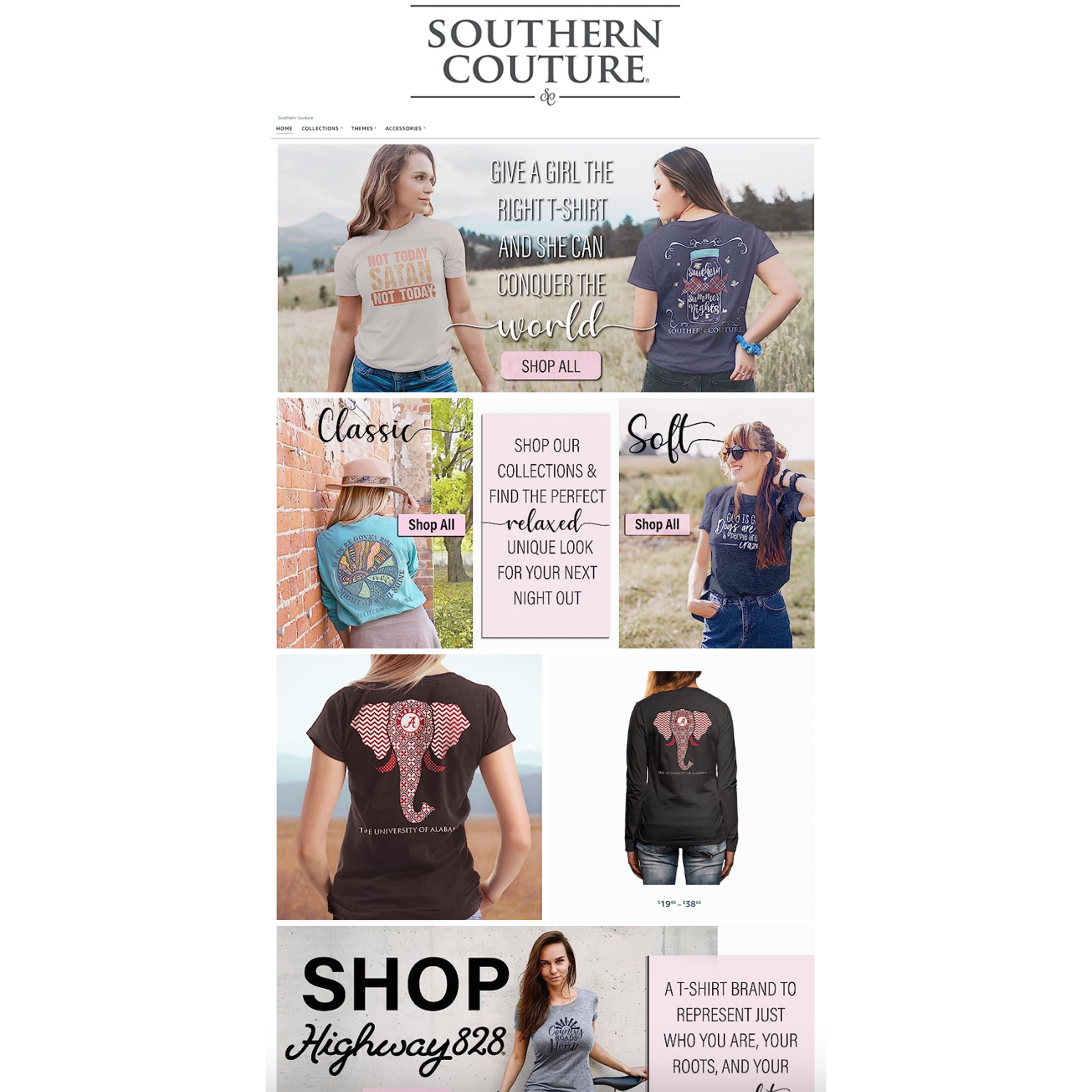 Sincerely Services created the Southern Couture Amazon Storefront